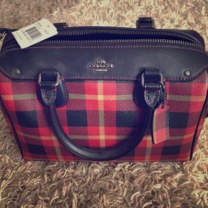 Plaid Coach bag